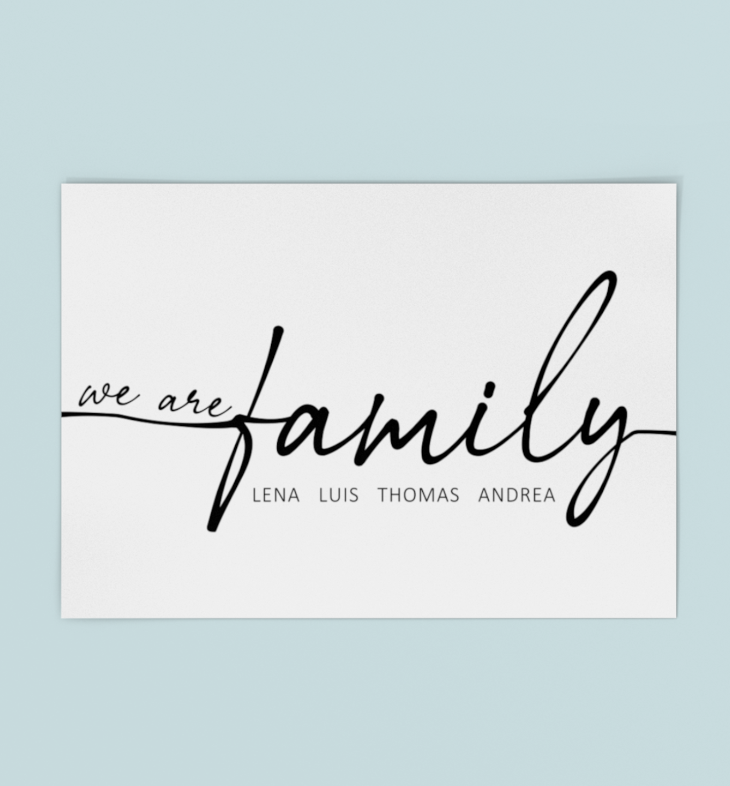 We are family - Printoria